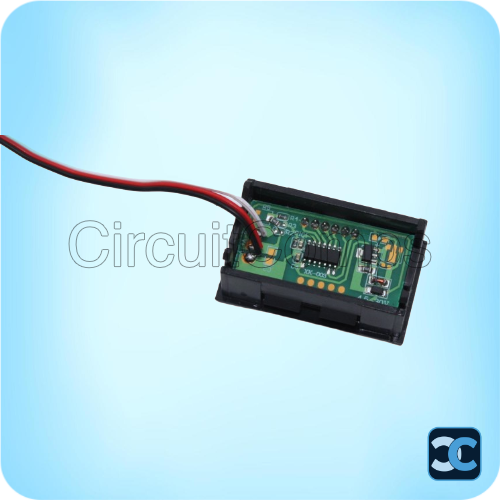0.56 inch 0–100V DC Digital Voltmeter 3 Wire Red LED Display