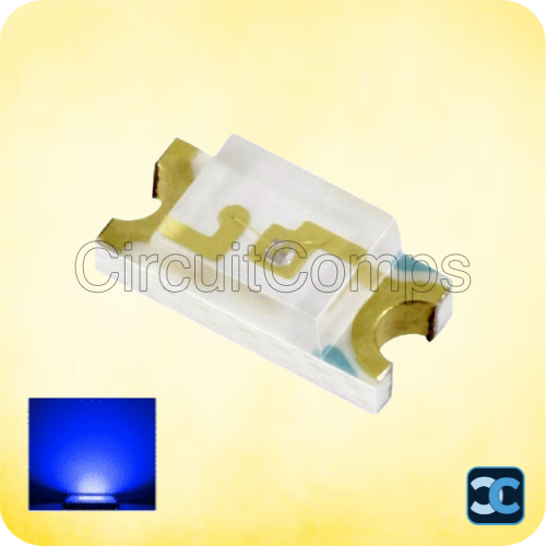 Everlight 0805 SMD LED – Blue (Pack of 100)