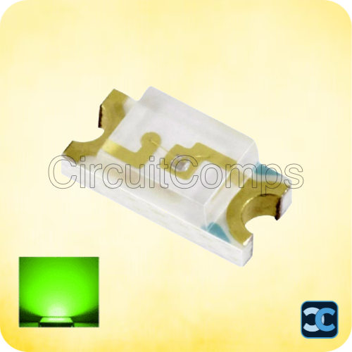 Everlight 0805 SMD LED – Green (Pack of 100)