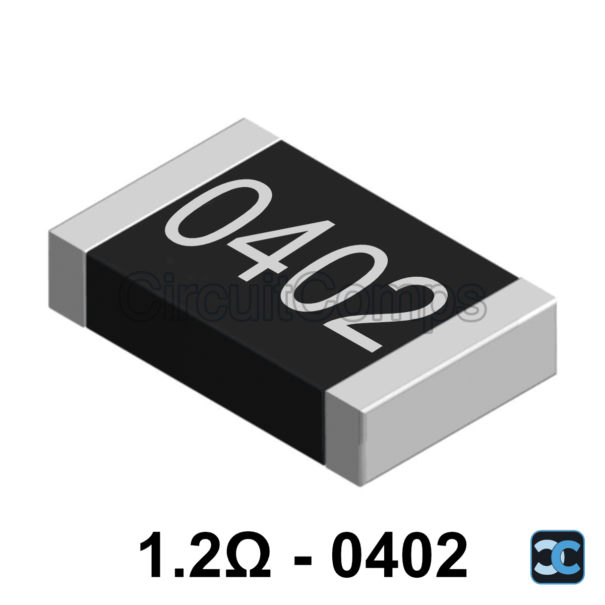 1.2 ohm 0402 1% SMD Resistor 1R2 0.063W (1/16W)