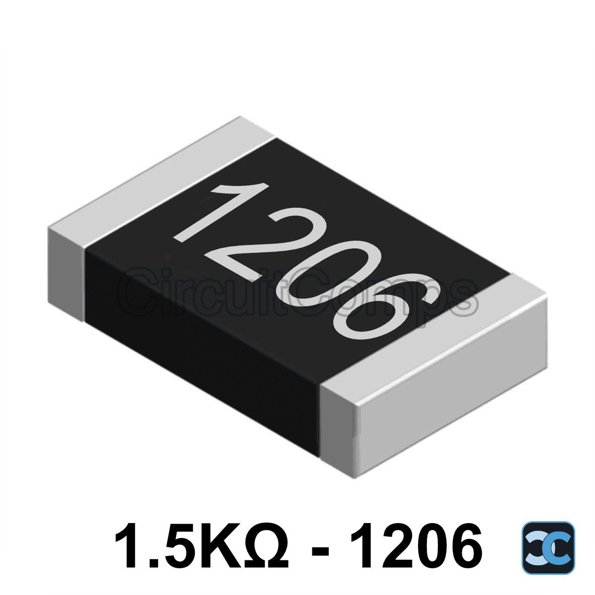 1.5K ohm 1206 1% SMD Resistor 1K5 0.125W (1/8W)