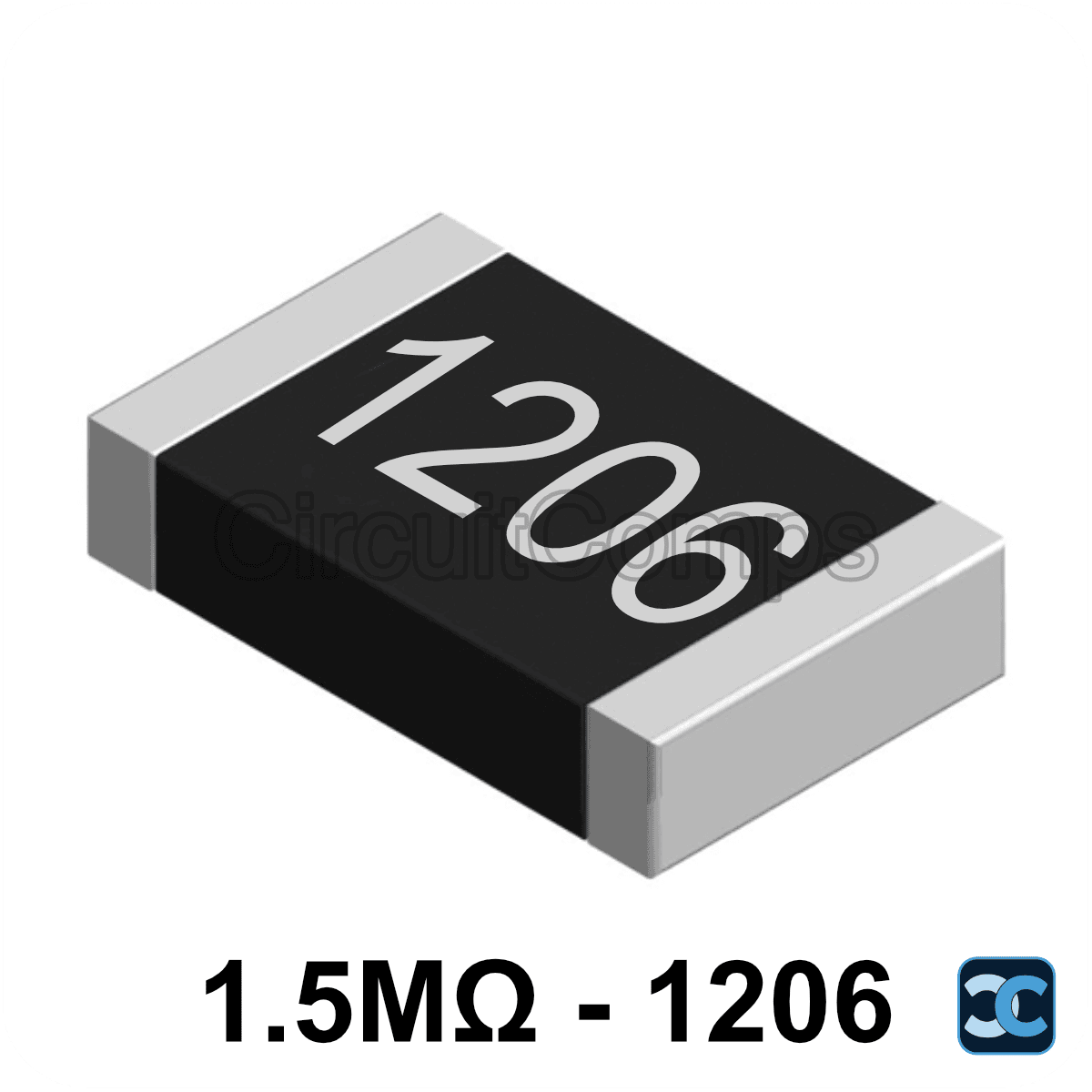 1.5M ohm 1206 5% SMD Resistor 1M5 0.125W (1/8W)