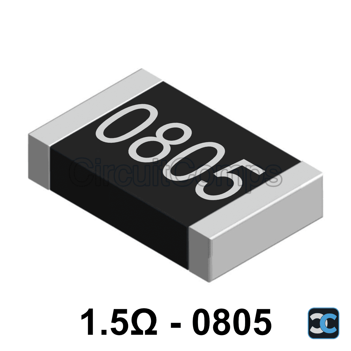 1.5 ohm 0805 1% SMD Resistor 1R5 0.125W (1/8W)