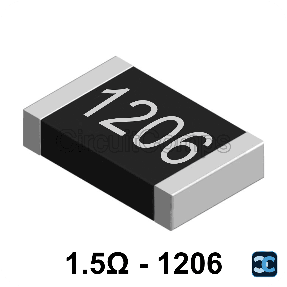 1.5 ohm 1206 1% SMD Resistor 1R5 0.125W (1/8W)