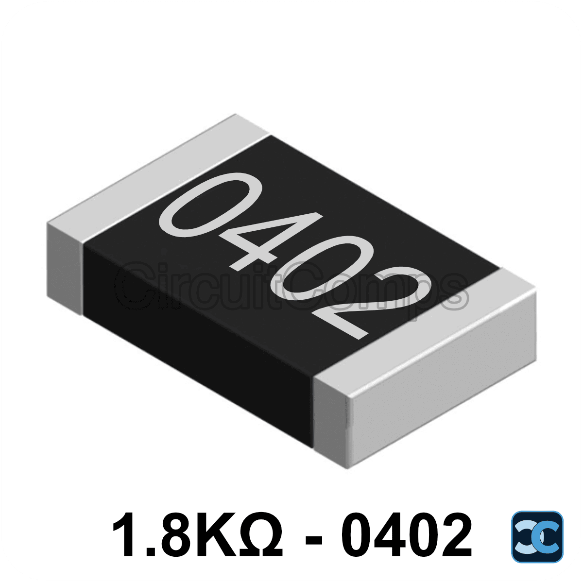 1.8K ohm 0402 1% SMD Resistor 1K8 0.063W (1/16W)