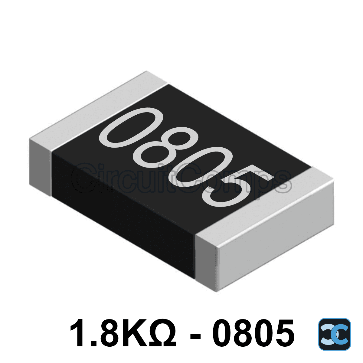 1.8K ohm 0805 1% SMD Resistor 1K8 0.125W (1/8W)