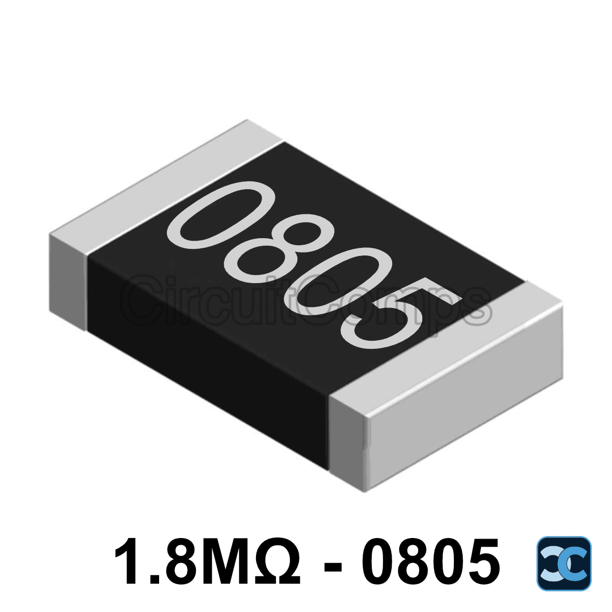 1.8M ohm 0805 1% SMD Resistor 1M8 0.125W (1/8W)