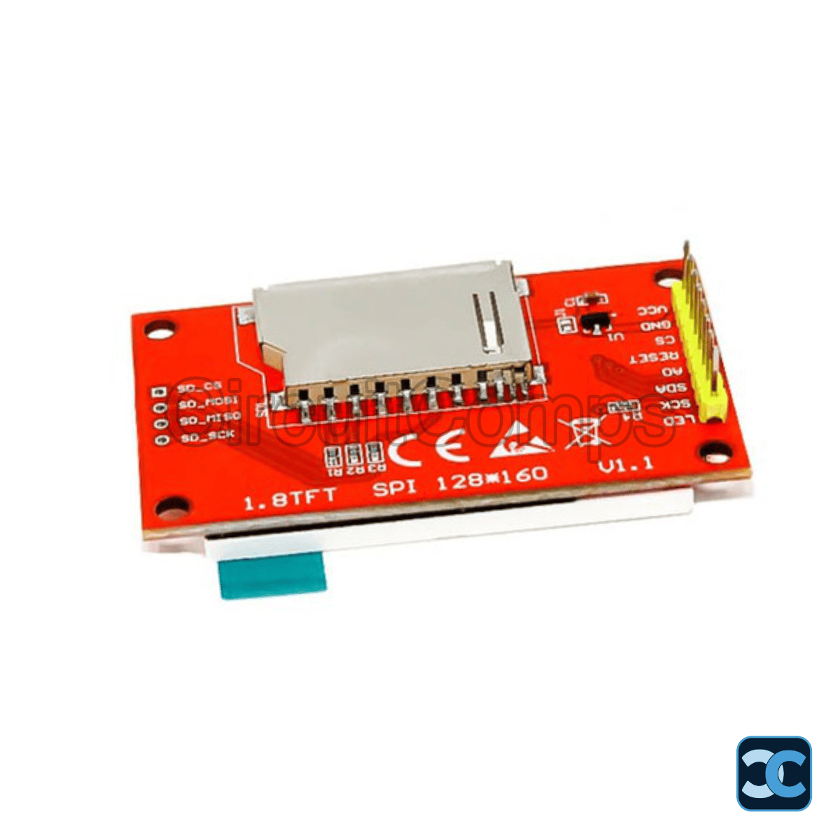 1.8 Inch TFT LCD Display 128×160 ST7735R SPI Non-Touch Module