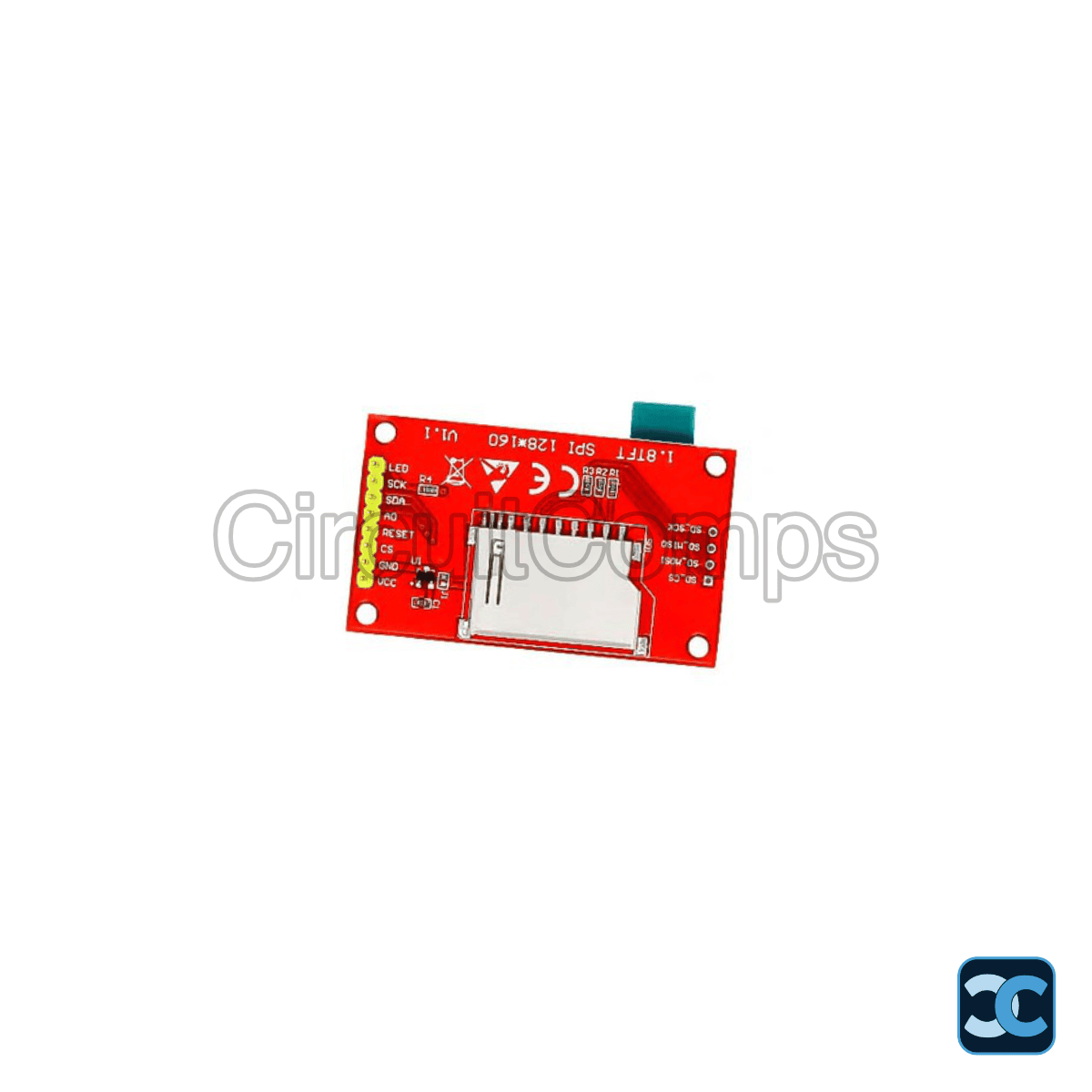 1.8 Inch TFT LCD Display 128×160 ST7735R SPI Non-Touch Module