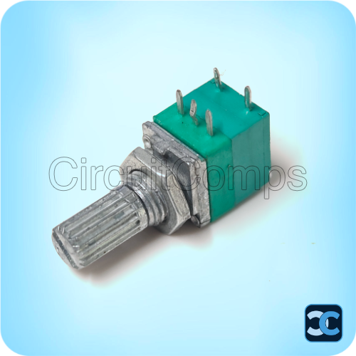 B100K 100K Dual Rotary Potentiometer 5 Pin 6mm Shaft