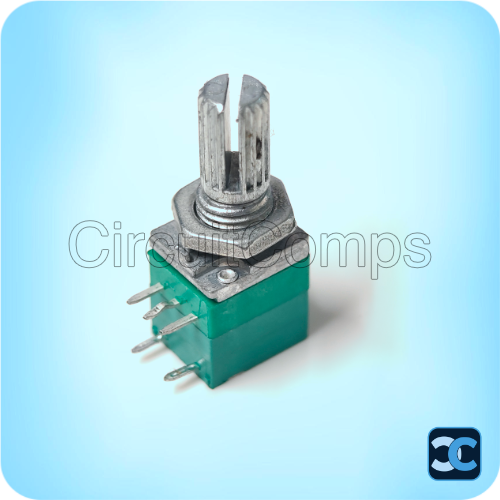 B100K 100K Dual Rotary Potentiometer 5 Pin 6mm Shaft
