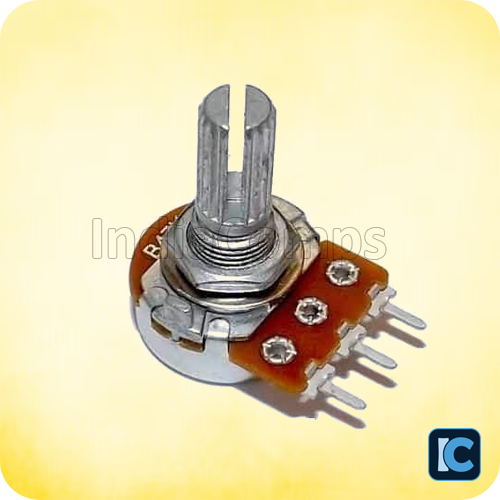 100K Rotary Potentiometer Round Shaft – Elcon