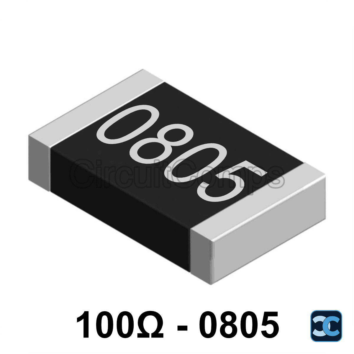 100 ohm 0805 1% SMD Resistor 100R 0.125W (1/8W)