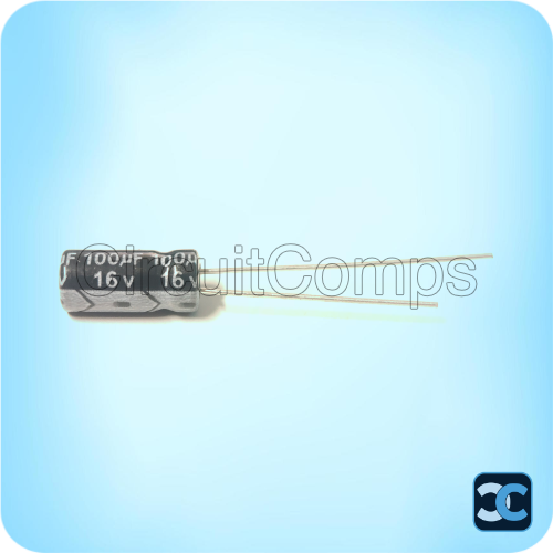 100uF 16V 105°C Electrolytic Capacitor 5x11mm HYNCDZ