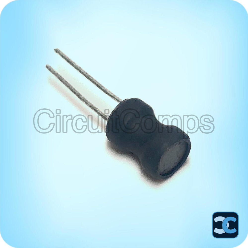 100µH (101) Radial Ferrite Choke Inductor – 101K Code (7mm)