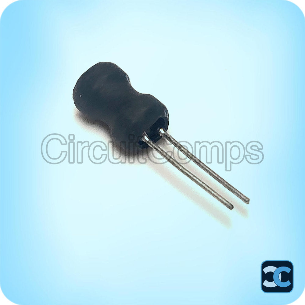 100µH (101) Radial Ferrite Choke Inductor – 101K Code (7mm)