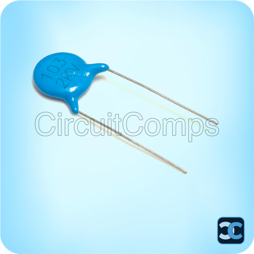 10nF 2kV Ceramic Disc Capacitor 103 10mm Through Hole