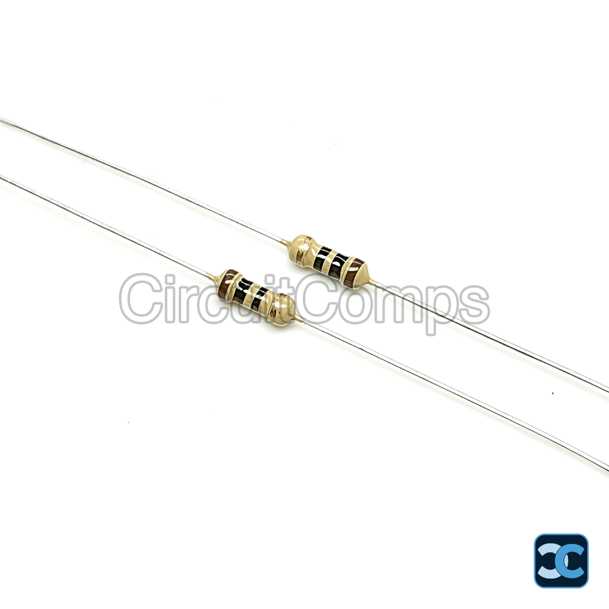 10 Ohm 1/4W Carbon Film Resistor 5% Tolerance Through Hole