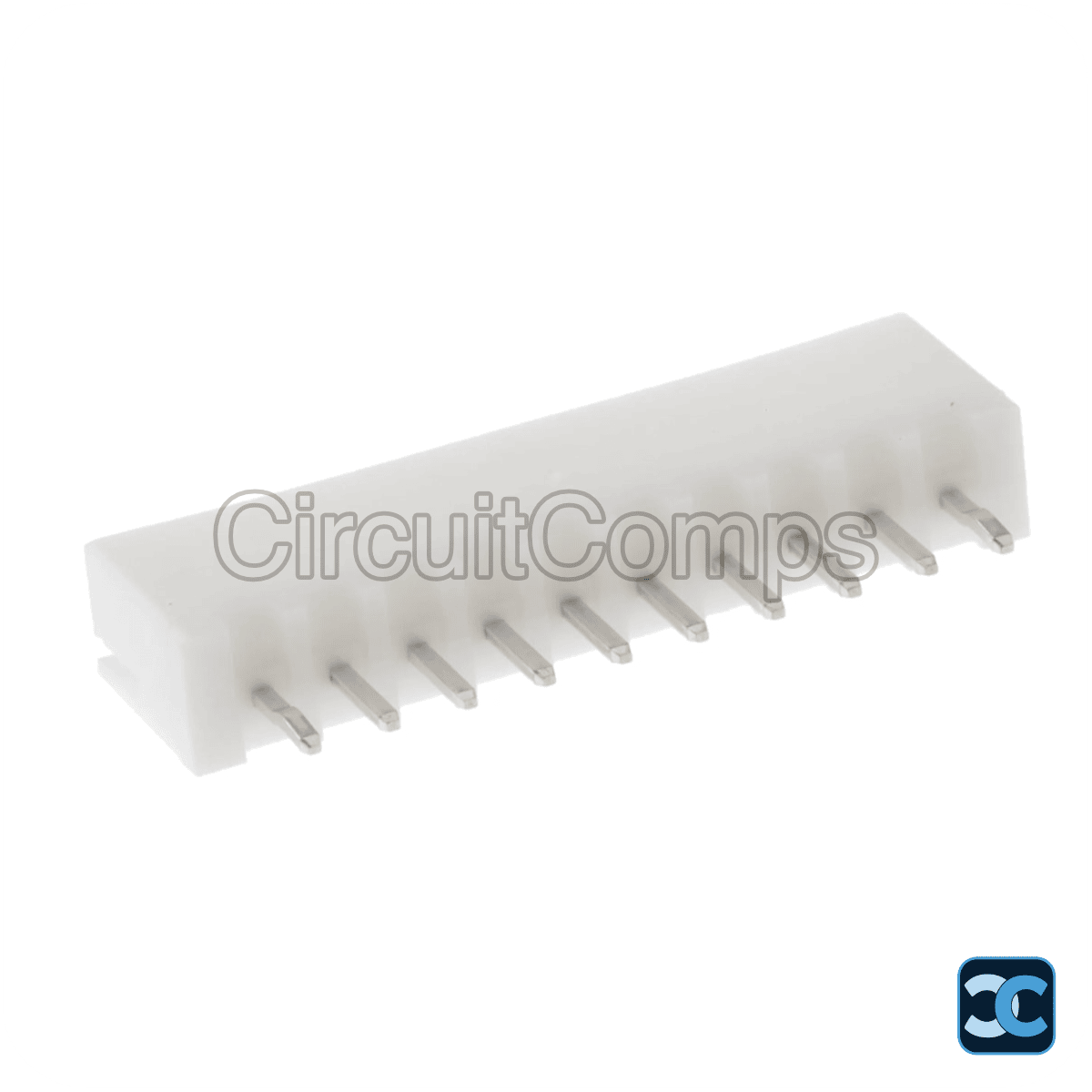 10 Pin JST XH 2.5mm Top Entry PCB Header - Through Hole Vertical