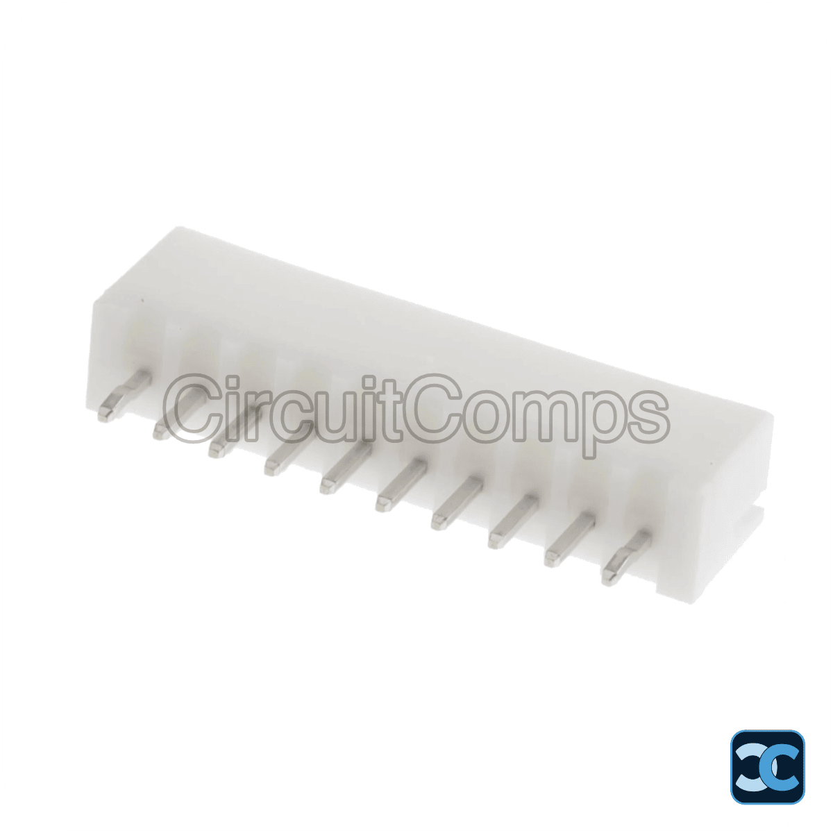 10 Pin JST XH 2.5mm Top Entry PCB Header - Through Hole Vertical