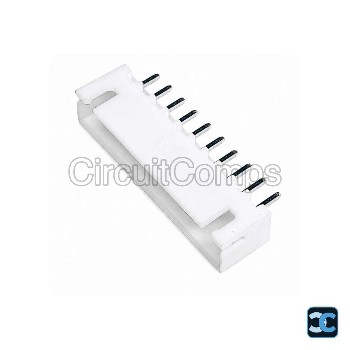 10 Pin JST XH 2.5mm Top Entry Vertical PCB Header - Through Hole