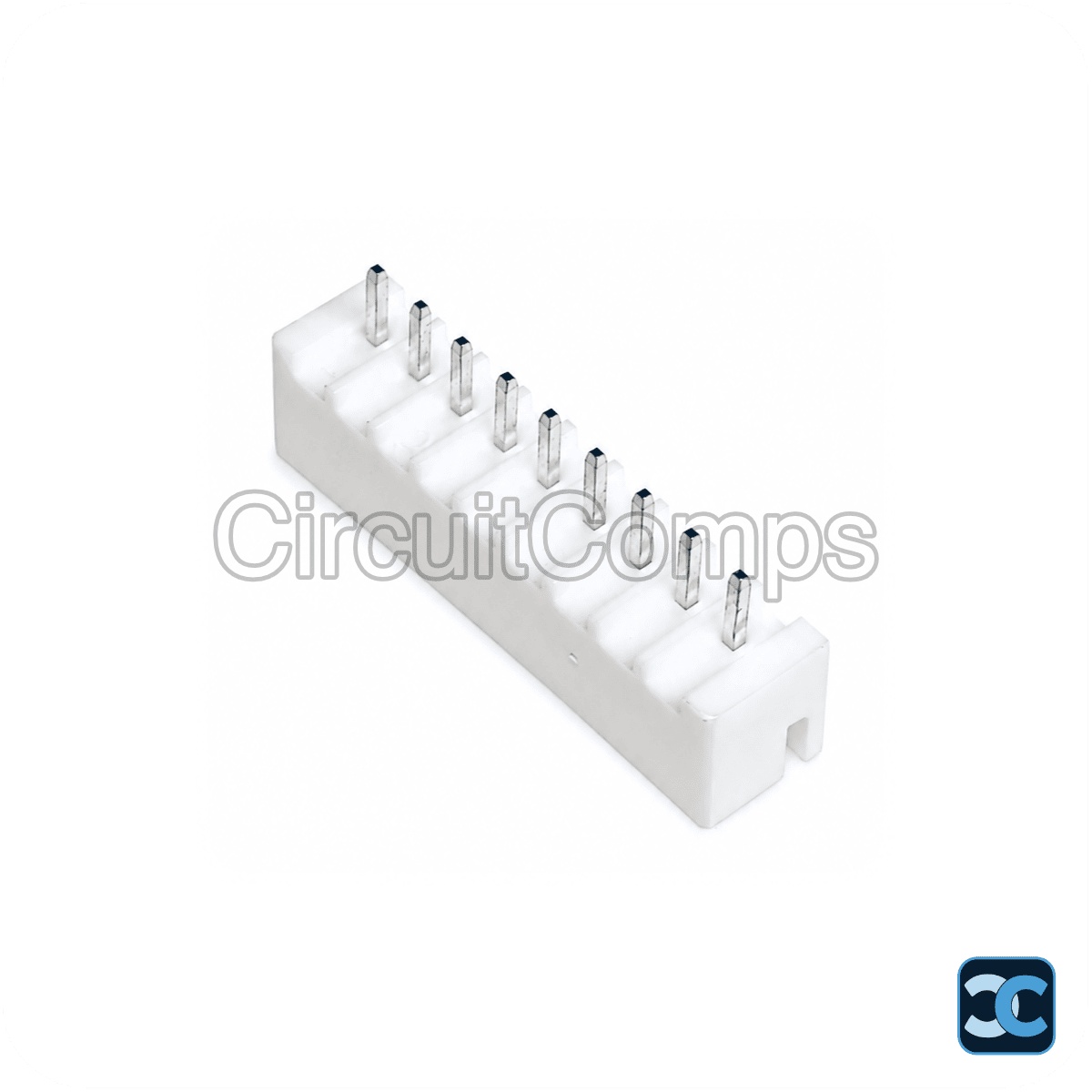 10 Pin JST XH 2.5mm Top Entry Vertical PCB Header - Through Hole