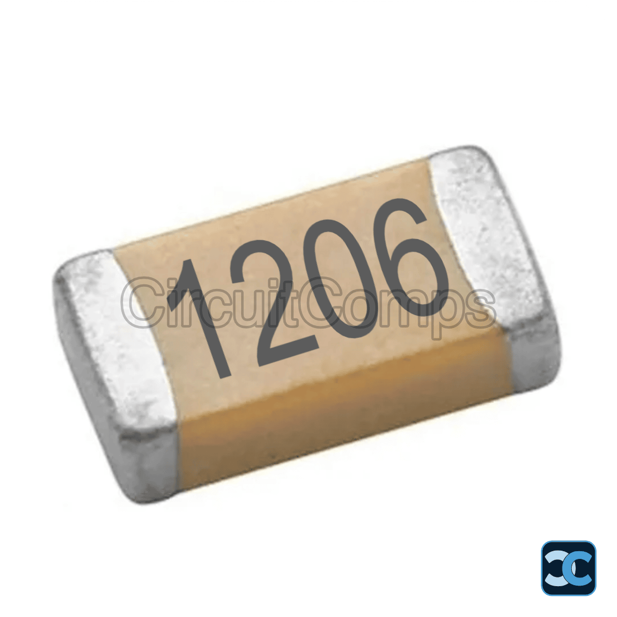 10nF 50V X7R MLCC SMD 1206 Multilayer Ceramic Capacitor - Yageo CC1206KRX7R9BB103