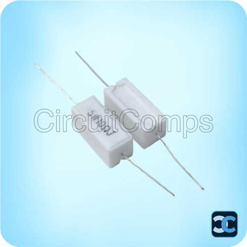 10 Ohm 5W Ceramic Fusible Resistor 10R ±5% Axial