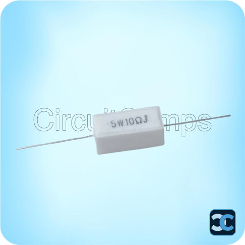 10 Ohm 5W Ceramic Fusible Resistor 10R ±5% Axial