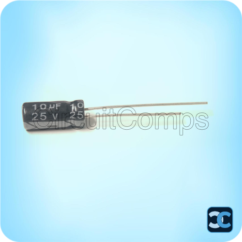 10uF 25V 105°C Electrolytic Capacitor 5x11mm HYNCDZ