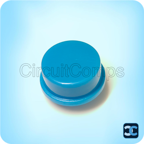 Blue Round Cap R11.5 for 3.8mm Square Head Switch 12x12mm