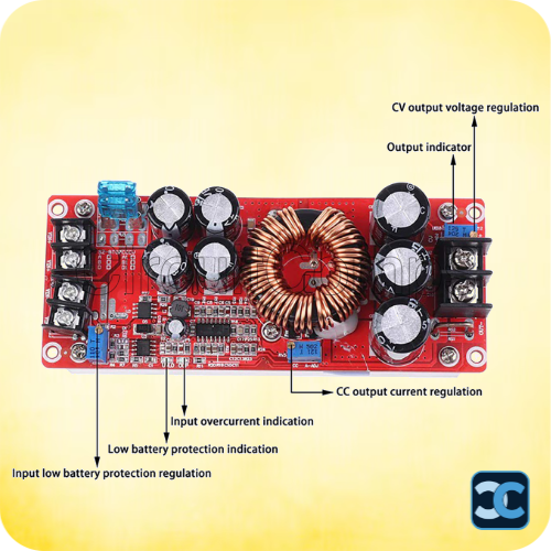 1200W DC-DC Buck Boost Converter – Adjustable Constant Voltage & Current Power Module