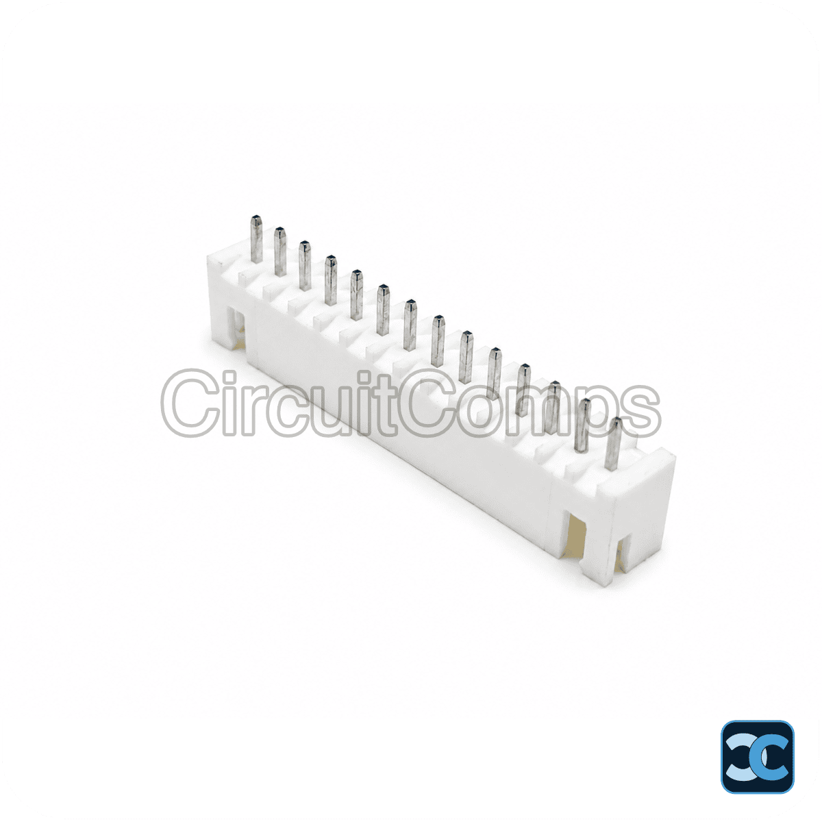 14-Pin JST XH 2.54mm Top Entry Vertical Header – PCB Mount Through-Hole