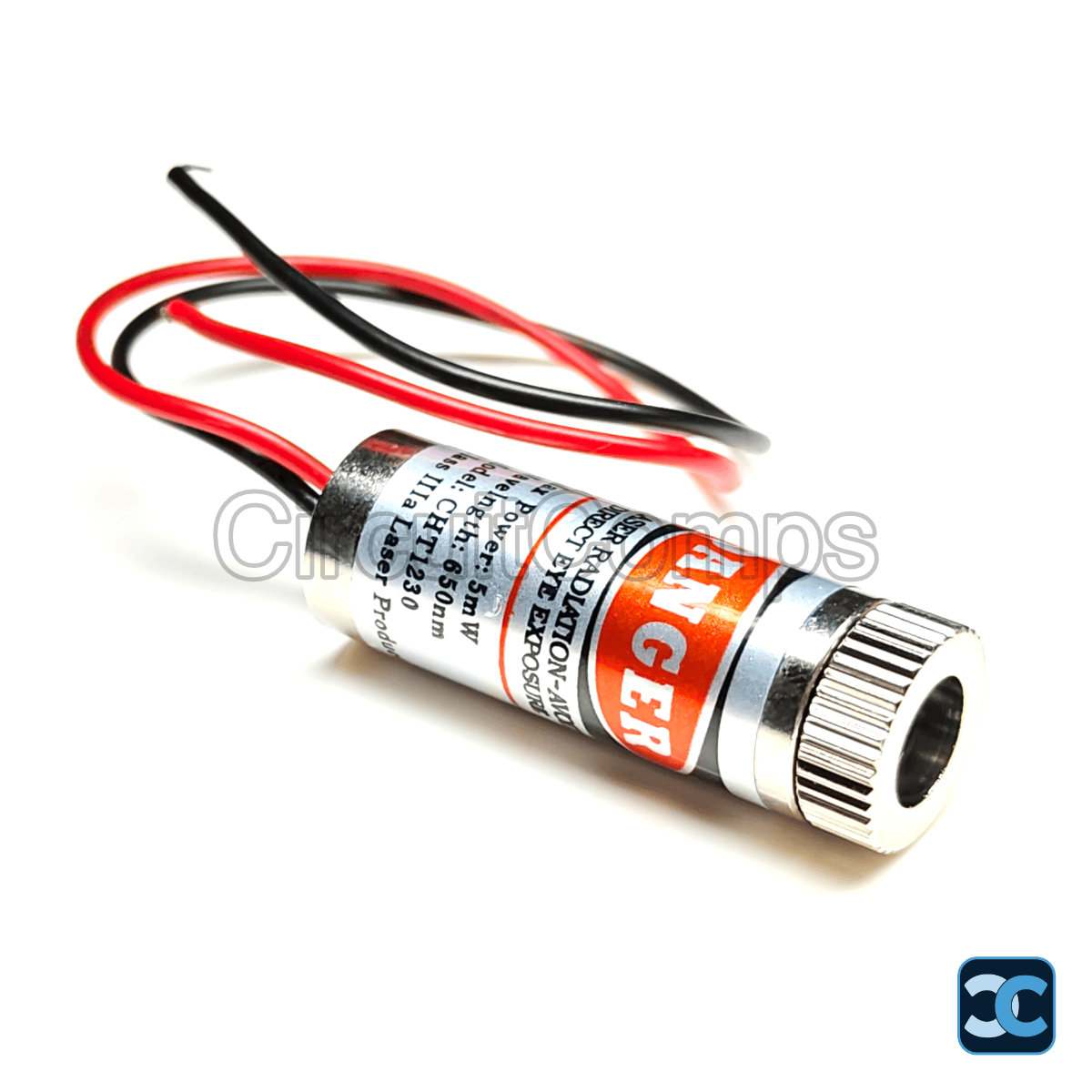 12mm 650nm 5mW Red Point Laser Module Adjustable Focus 3V-6V CHT1230
