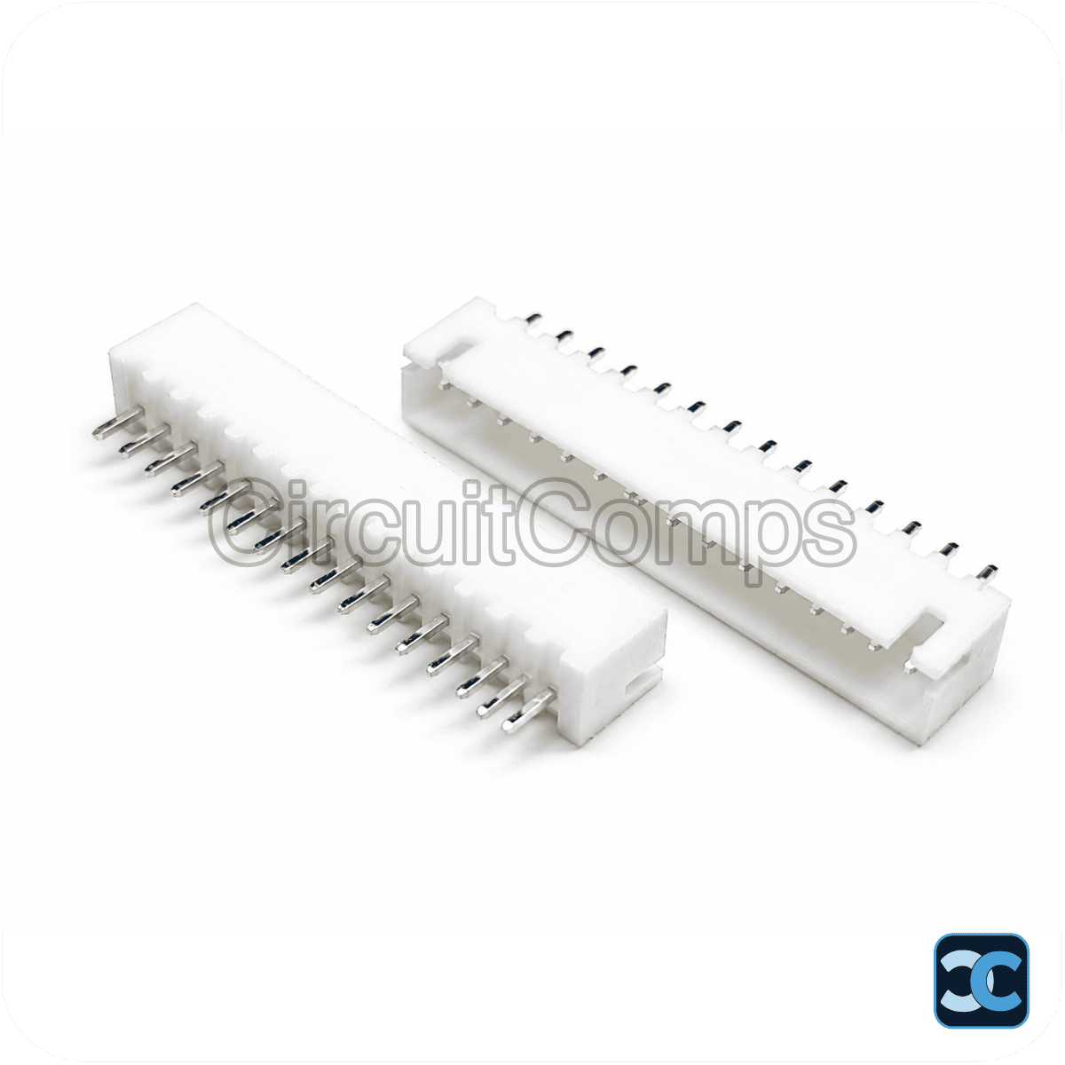16-Pin JST XH 2.54mm Top Entry Vertical Header – PCB Mount Through-Hole