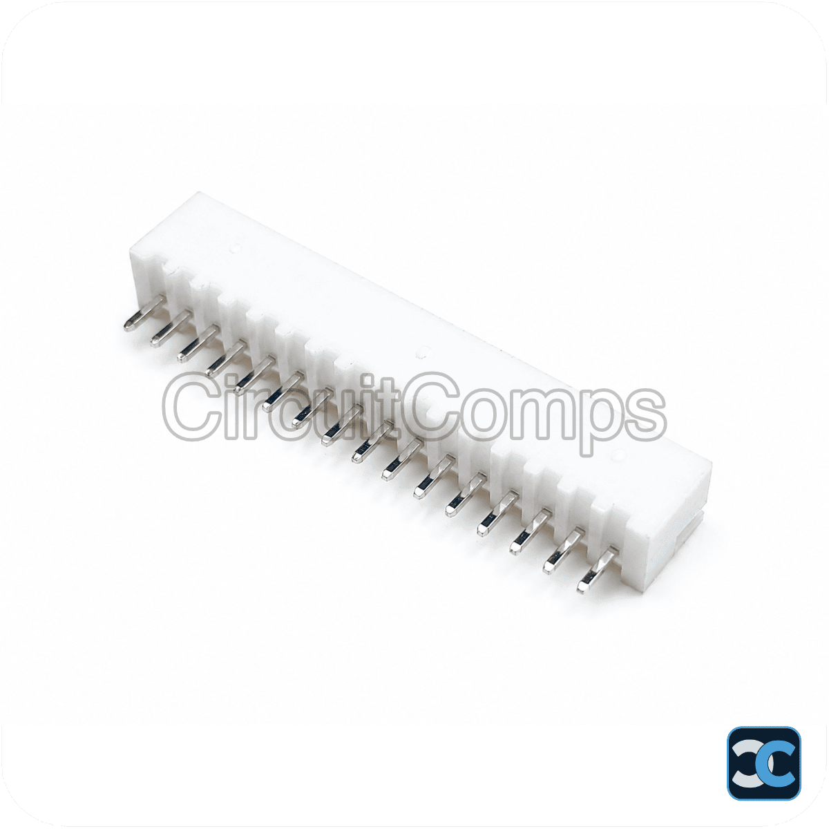 16-Pin JST XH 2.54mm Top Entry Vertical Header – PCB Mount Through-Hole