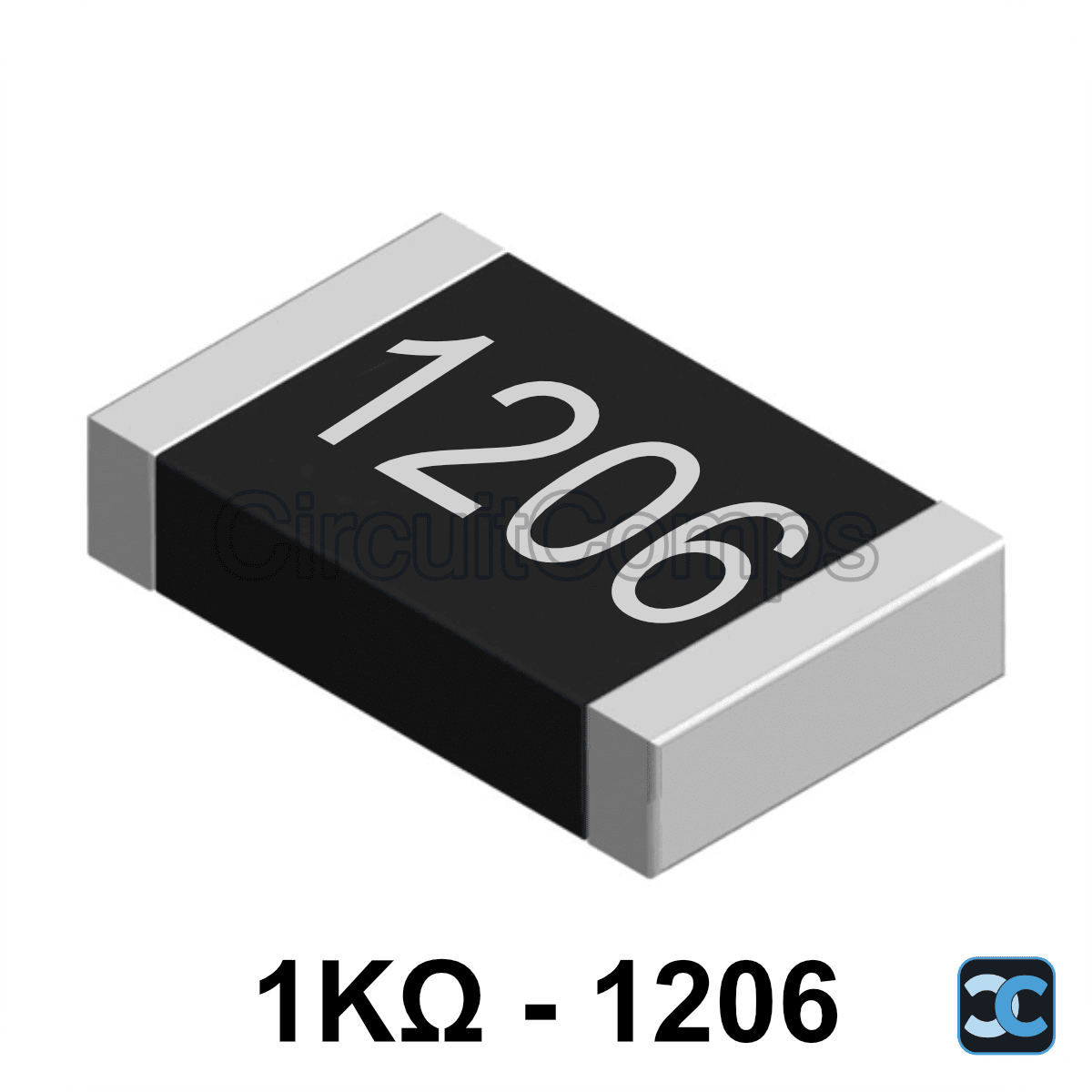1K ohm 1206 1% SMD Resistor 1K 0.125W (1/8W)