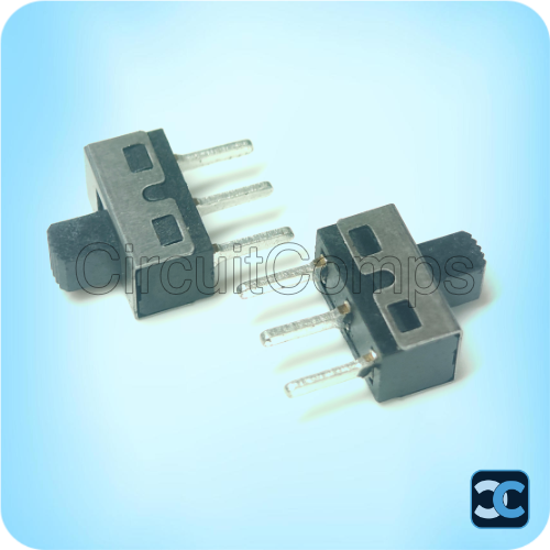 Slide Switch 3 Pin 1P2T Vertical Through Hole 230V AC