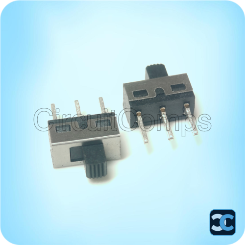 Slide Switch 3 Pin 1P2T Vertical Through Hole 230V AC