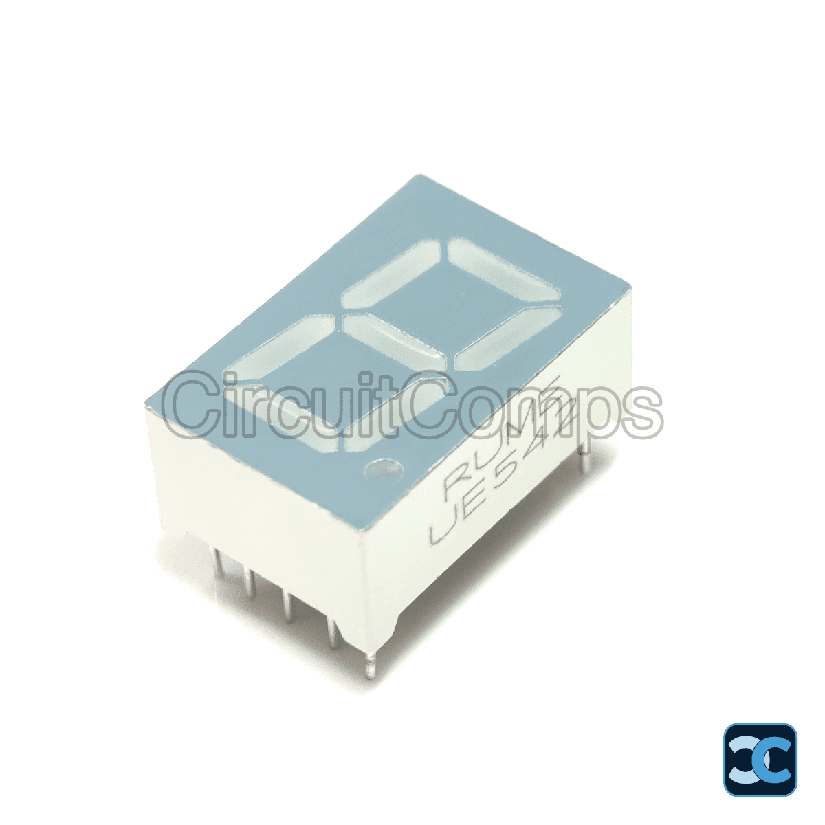 1 Digit 7 Segment Display – 0.56 inch – Red – Common Anode