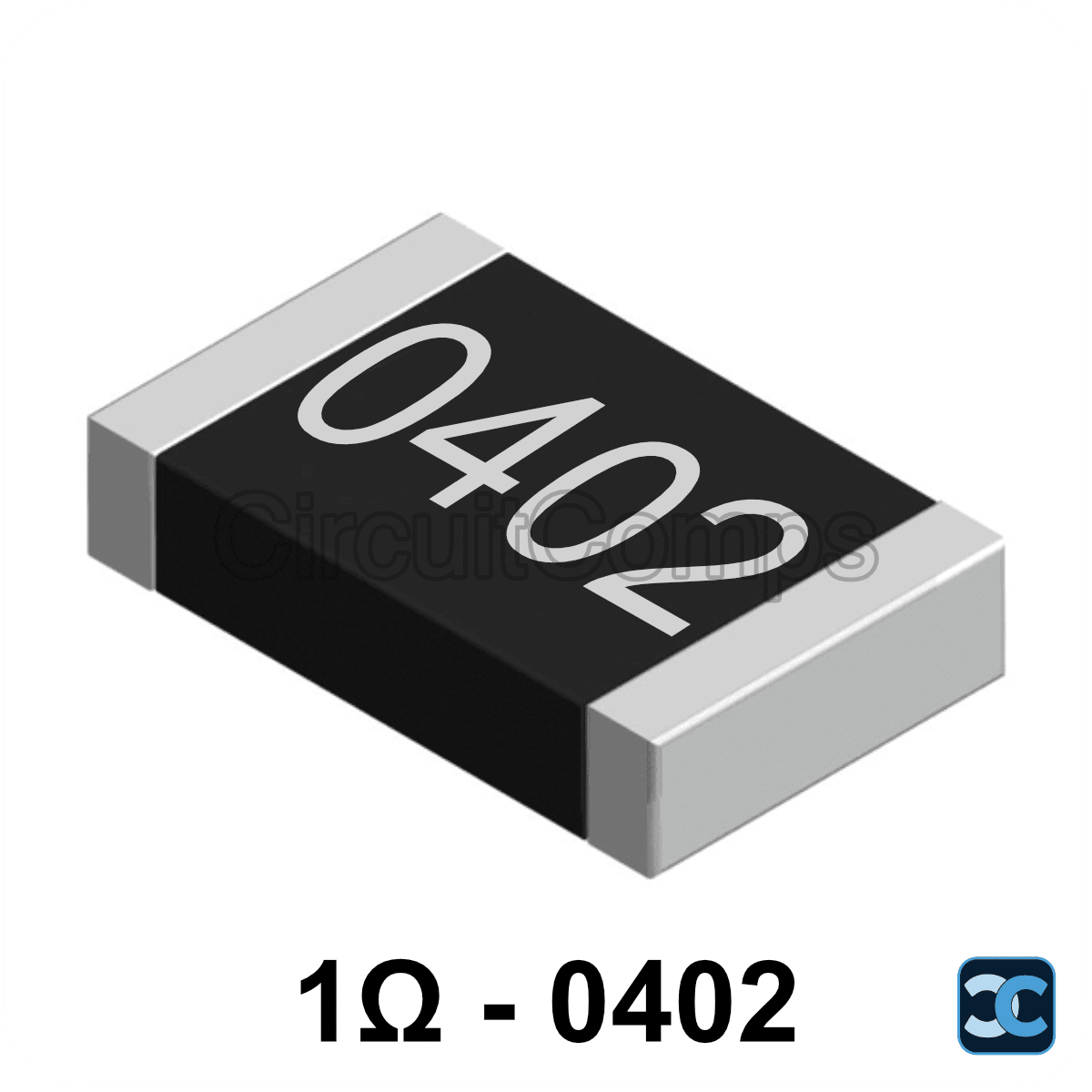 1 ohm 0402 1% SMD Resistor 1R 0.063W (1/16W)