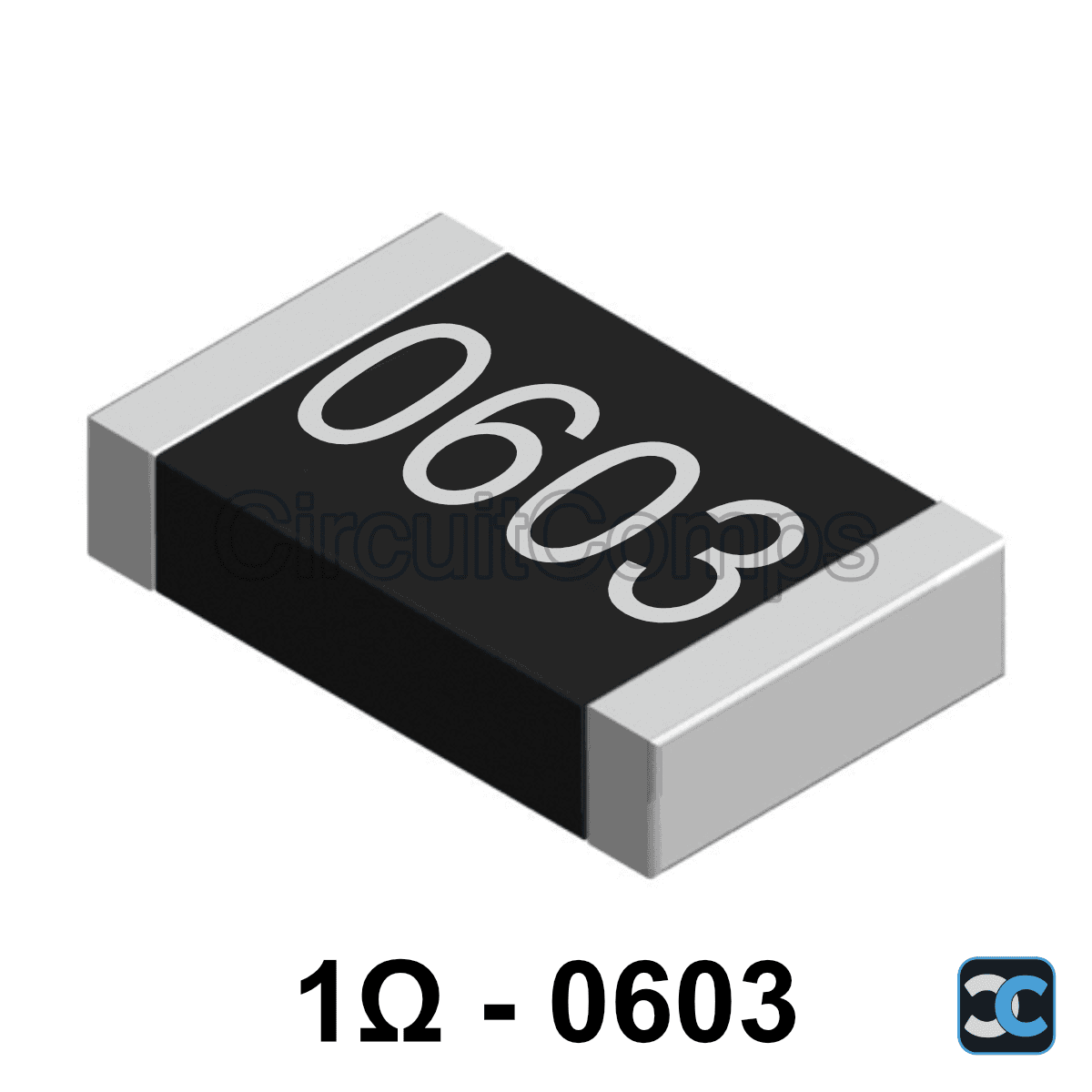 1 ohm 0603 1% SMD Resistor 1R 0.125W (1/8W)