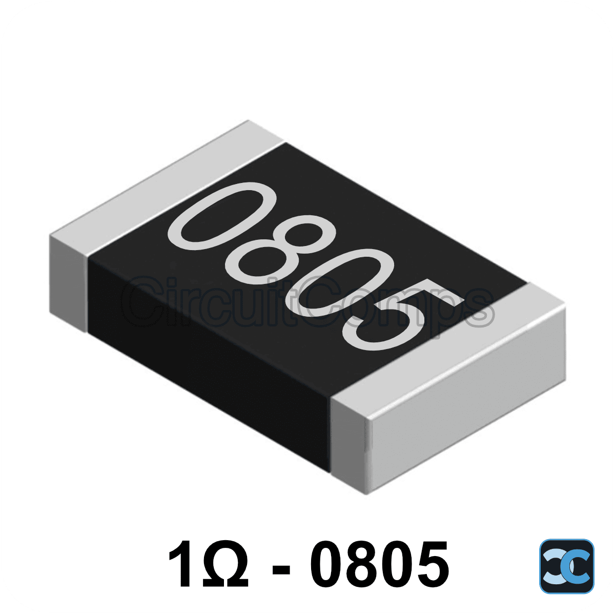 1 ohm 0805 1% SMD Resistor 1R 0.125W (1/8W)
