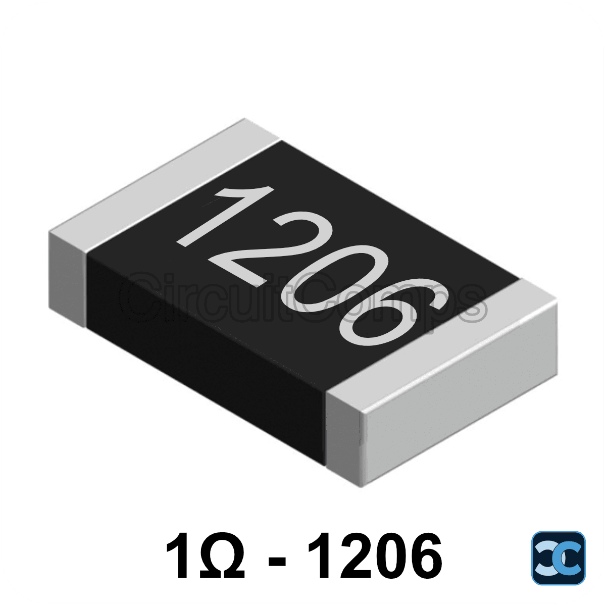 1 ohm 1206 1% SMD Resistor 1R 0.125W (1/8W)