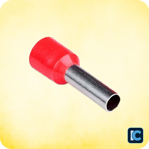JG-E1008 Ferrule Terminal – 1.0mm² | Red Insulating Tube