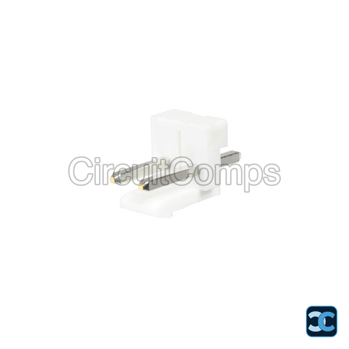 2-Pin JST VH 3.96mm Male Header Through Hole Connector