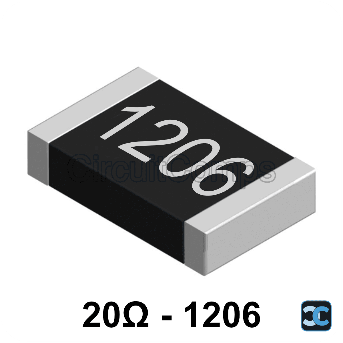 20 ohm 1206 1% SMD Resistor 20R 0.125W (1/8W)