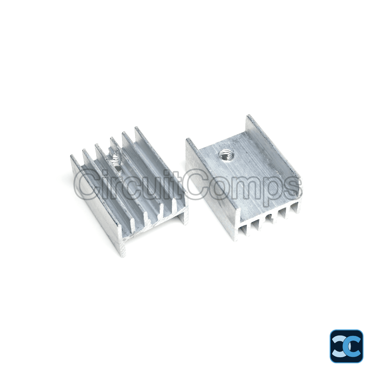 20x15x10mm Aluminum Heatsink for TO-220 Package - 6-Blade Silver
