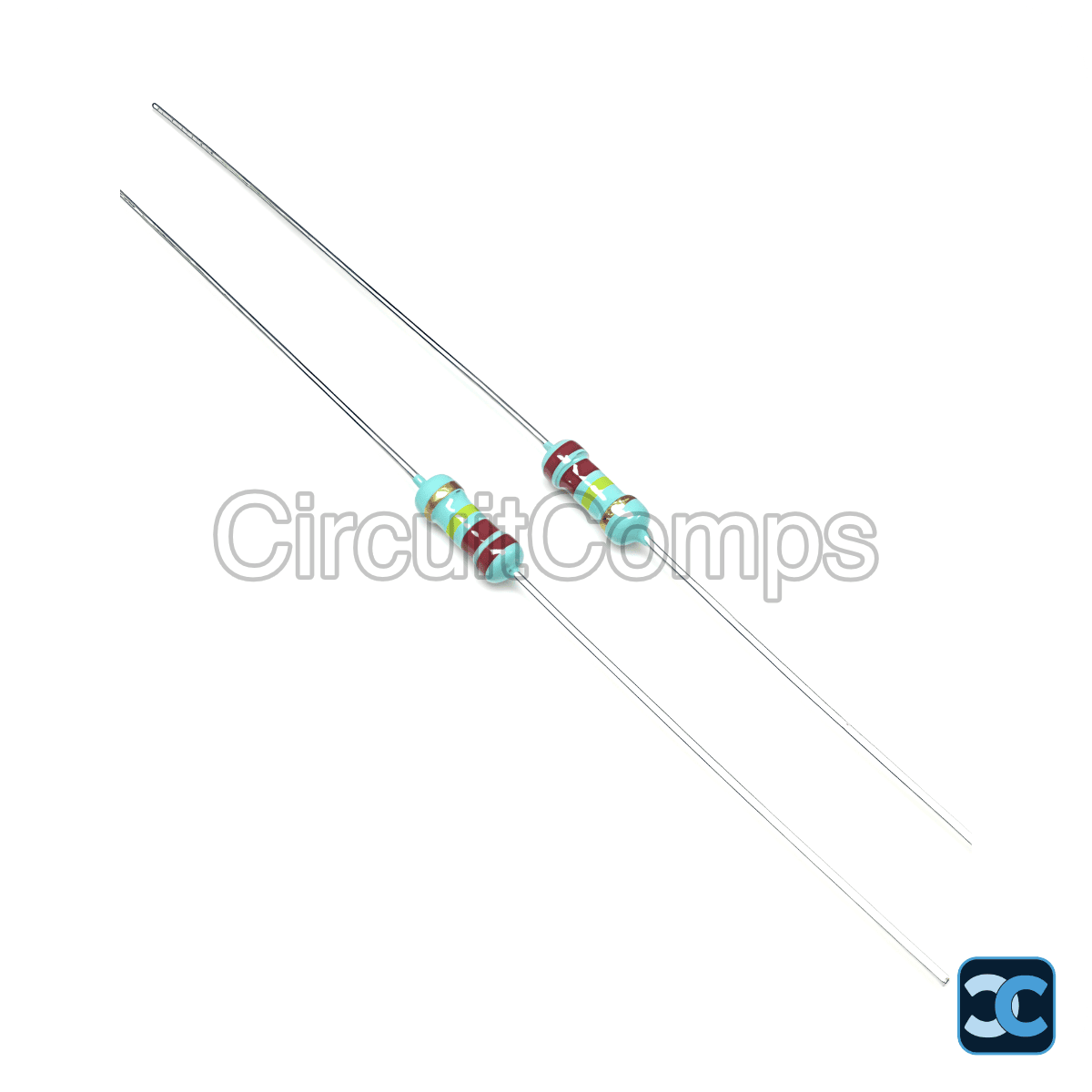 220K Ohm 1/4W Carbon Film Resistor 5% Tolerance Through Hole