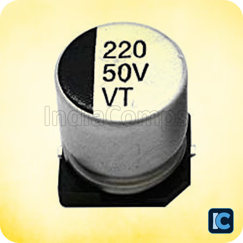 220uF 50V Surface Mount Electrolytic Capacitor